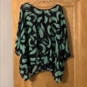 New York & Company sheer blouse